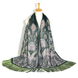 Retro Ethnic Xinjiang Cashew Print Tassel Scarf