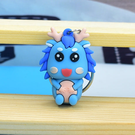 Wacky Style Creative Gift Cute Chinese Dragon Keychain-7