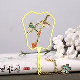 Brass Metal Chinese Style Paint Bookmark