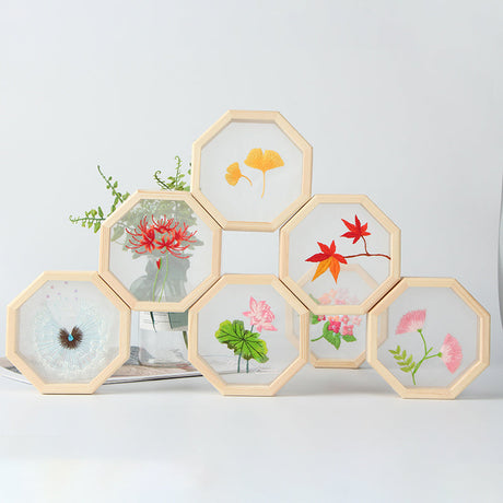 Beginner Transparent Flower Pattern Embroidery Material Kit-1