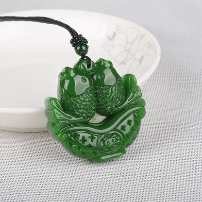 Hetian Jade Surplus Year After Year Pendant