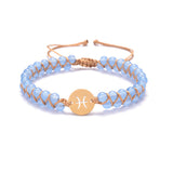 Constellations Handwoven Natural Agate Bracelet