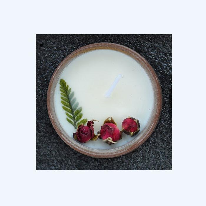 Living Aesthetics Dried Flowers Long Lasting Scented Candle Ceramic Cup-9