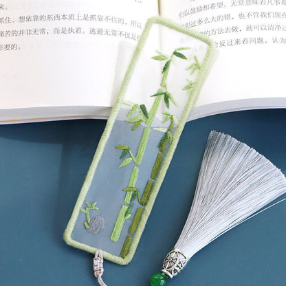 Four Seasons Scenery Handmade Embroidery Bookmark Material Kit-5