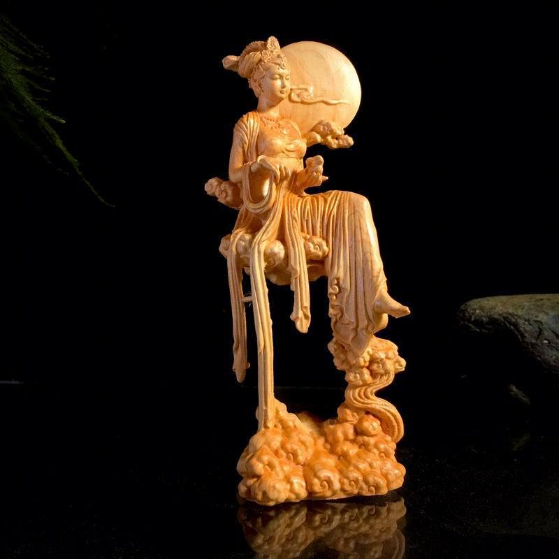 Handicraft Ornament Chinese Home Living Room Woodcarving Decoration