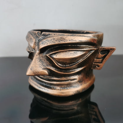 Sanxingdui Mask Ashtray Resin Crafts