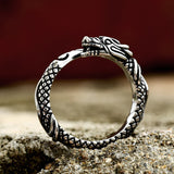 Stainless Steel Chinese Zodiac Dragon Shaped Ring