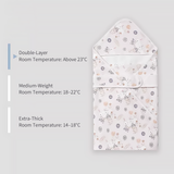 Newborn Swaddle Blanket Cotton Baby Wrap All Season-2