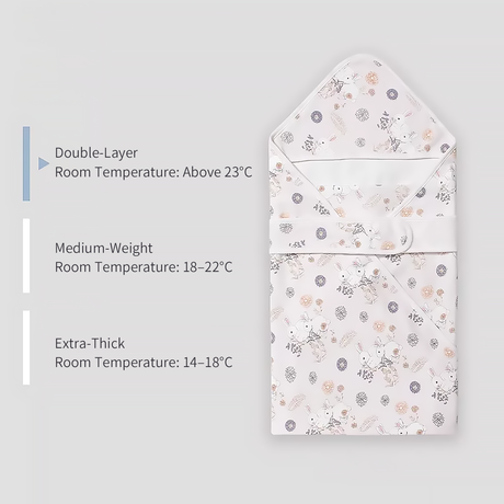 Newborn Swaddle Blanket Cotton Baby Wrap All Season-2