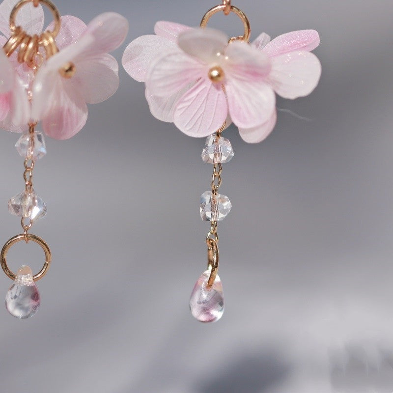 Guofeng New Chinese Style Glass Earrings