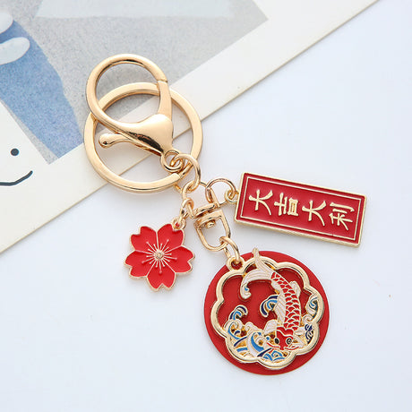 Chinese Style Alloy Key Chain Student Bag Pendant