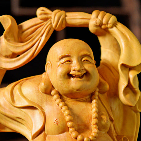 Tanzende Maitreya Buddha Statue Fahrzeugverzierung
