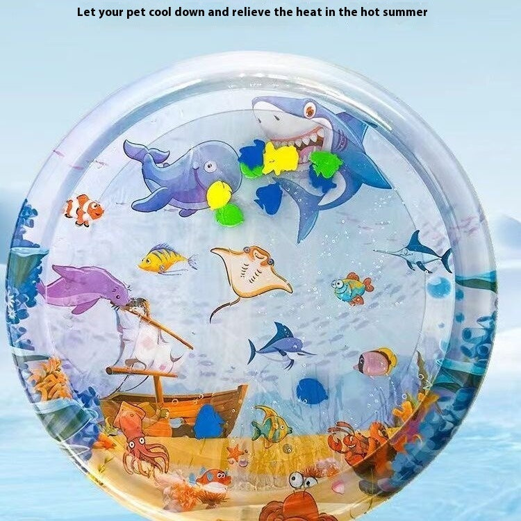 Summer Cooling Pet Water Bed Cushion Ice Pad Cat Dog Sleeping Square Mat