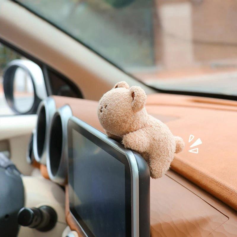 Car Center Console Cute Plush Doll Decoration-2