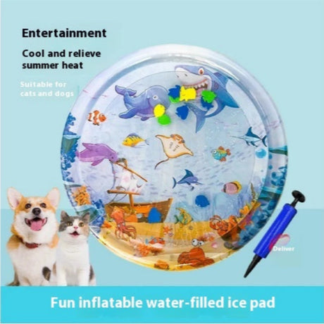 Summer Cooling Pet Water Bed Cushion Ice Pad Cat Dog Sleeping Square Mat