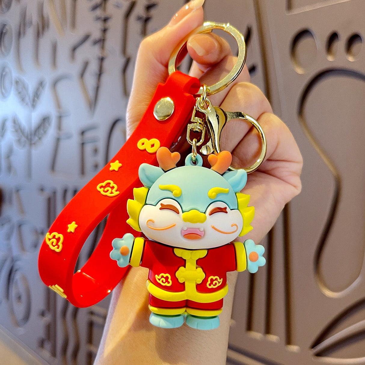 Cute Edition Joyful Dragon King Keychain-4