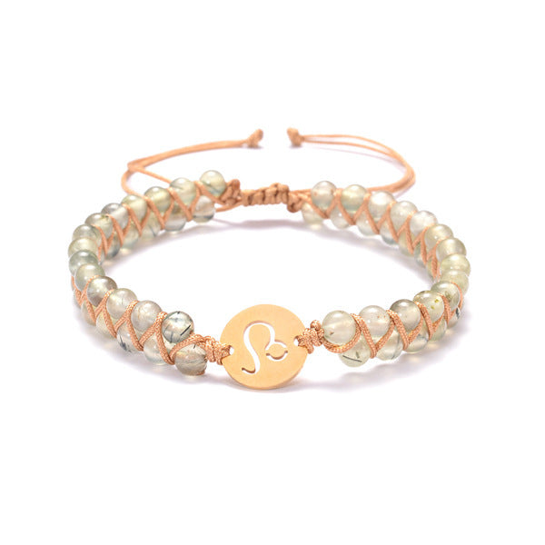 Constellations Handwoven Natural Agate Bracelet