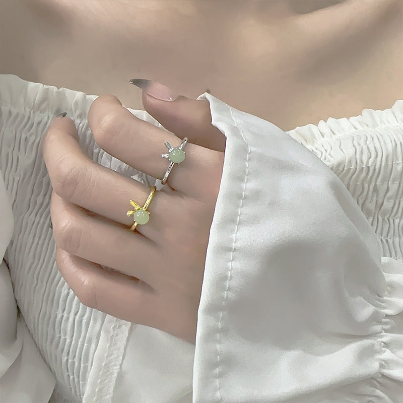 Index Finger Ring weiblich süßes chinesisches Tierkreiszeichen von Kaninchen