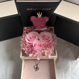 Creative Rose Eternal Flower Jewelry Box