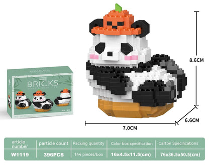 Giant Panda National Treasure Building Blocks Toys-4