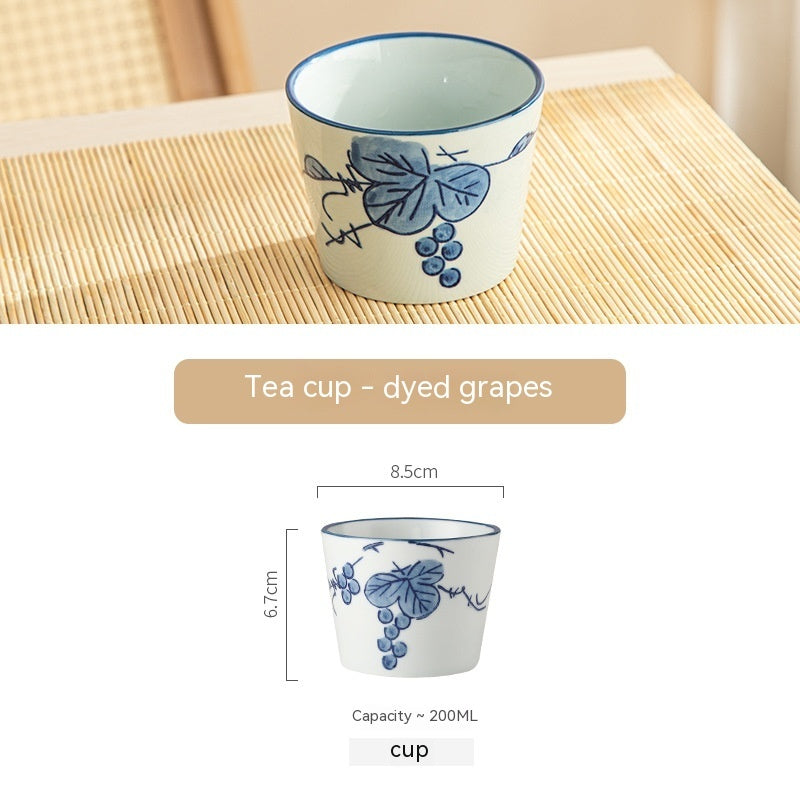 ‘Cooking Tea Around the Stove’ Tea Cup Blue and White Porcelain Tea Bowl-7