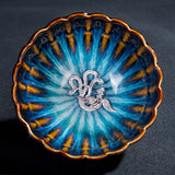 Jianzhan Teetasse Jianyang Tianmu Glaze Eingelegtes Silberöl tropfende Teeschale