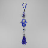 Blue Tassel Pendant Evil Eye Keychain