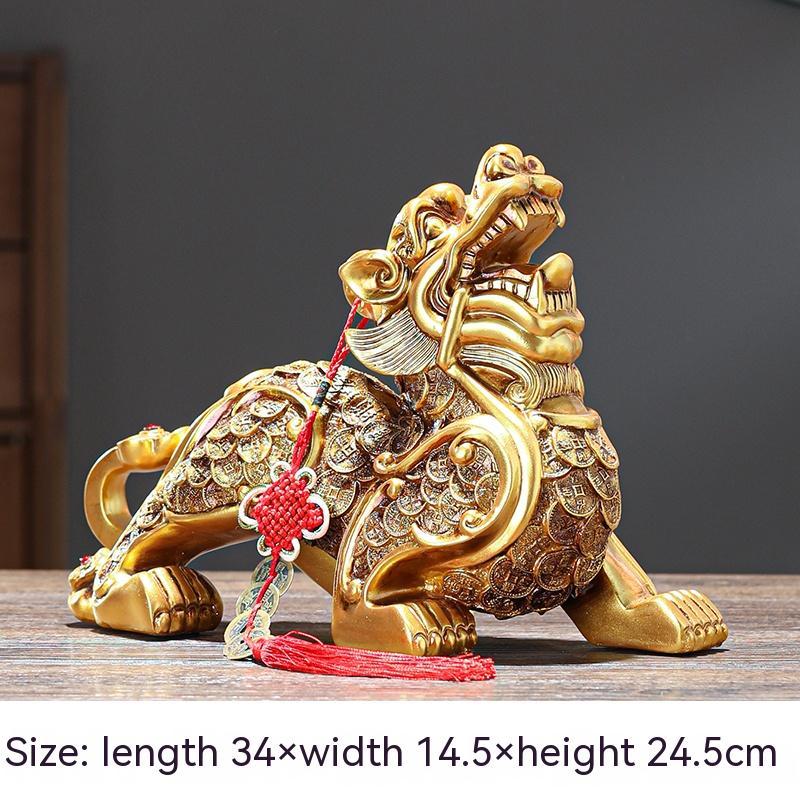 Decoration A Pair Bringing Fortune Feng Shui Living Room Entrance Shop Office Decorations