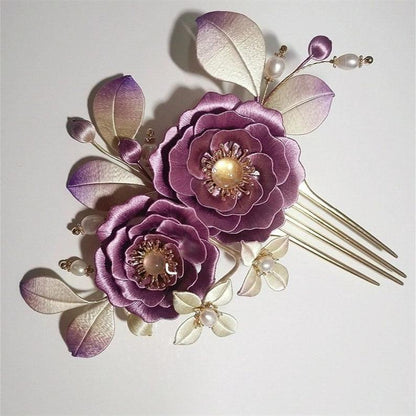 Women's Fashion Simple Peony Flower Styling Hairpin