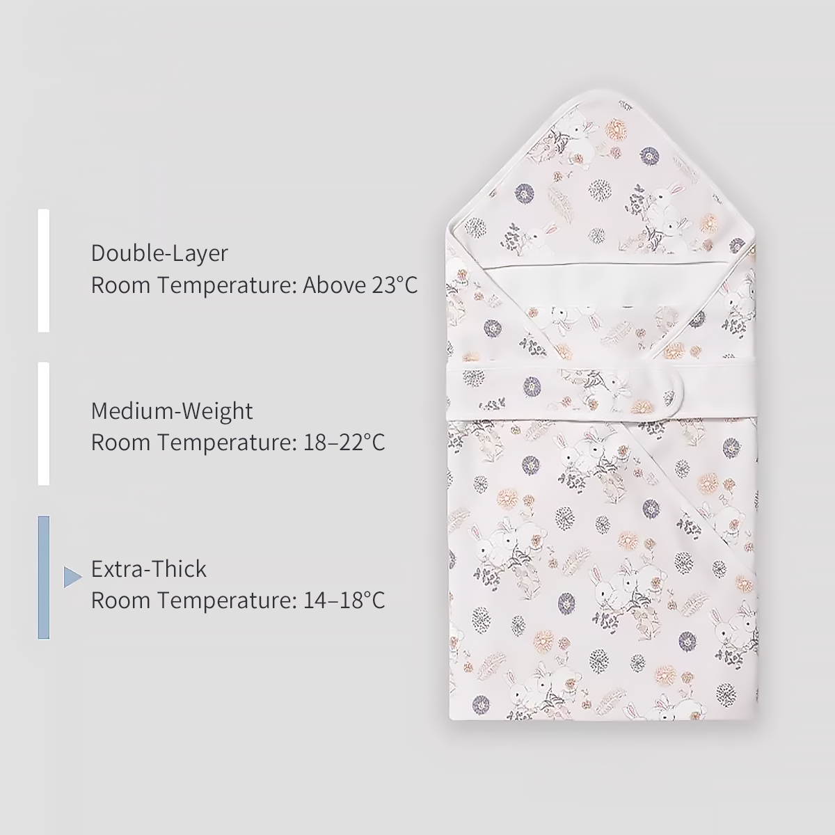 Newborn Swaddle Blanket Cotton Baby Wrap All Season-4