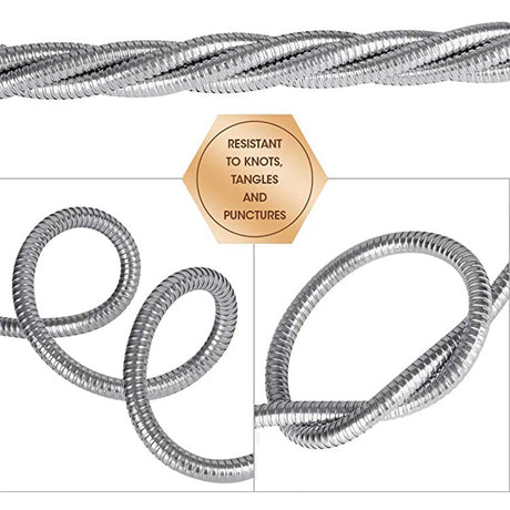 Gardening Hose Adjustable Stainless Steel Nozzle Hose