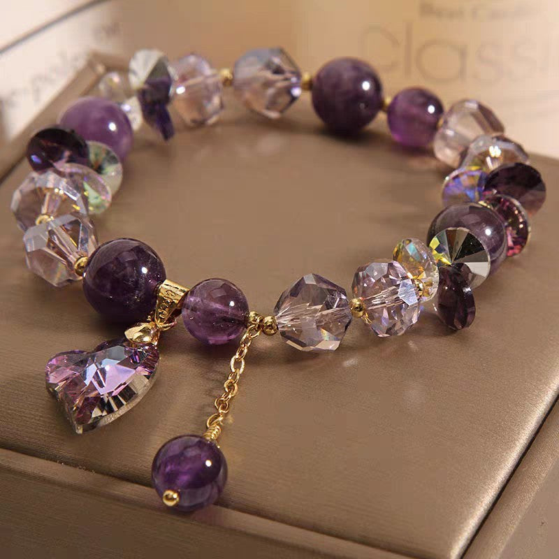 Natural Amethyste neues chinesisches Armband Liebesjuwel