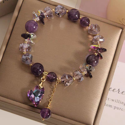 Natural Amethyste neues chinesisches Armband Liebesjuwel