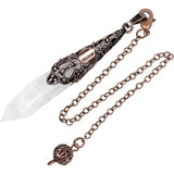 Natural Diamond Crystal Column Pendant
