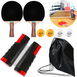 Portable Table Tennis Rackets Telescopic Net Rack Set