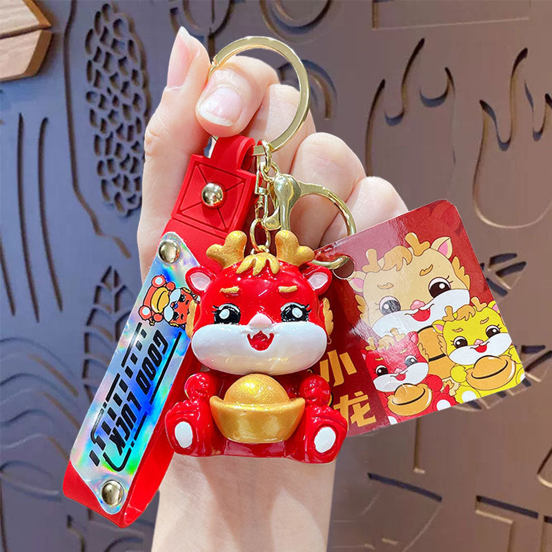 Creative Fashion Small Dragon Chinese New Year Keychain-5