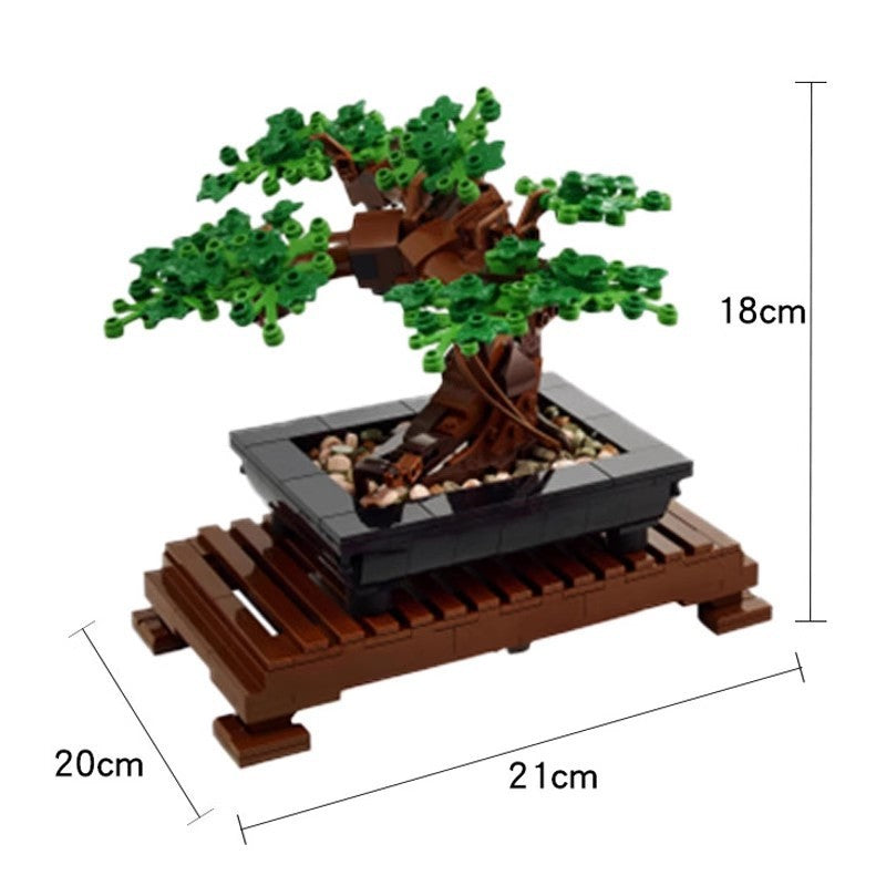 Welcome Pine Bonsai Building Blocks Difficult Splice Toys Ornaments-4