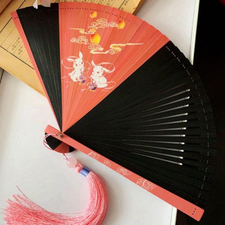 Auspicious Clouds And Ruihe Ancient Style Folding Fan-4