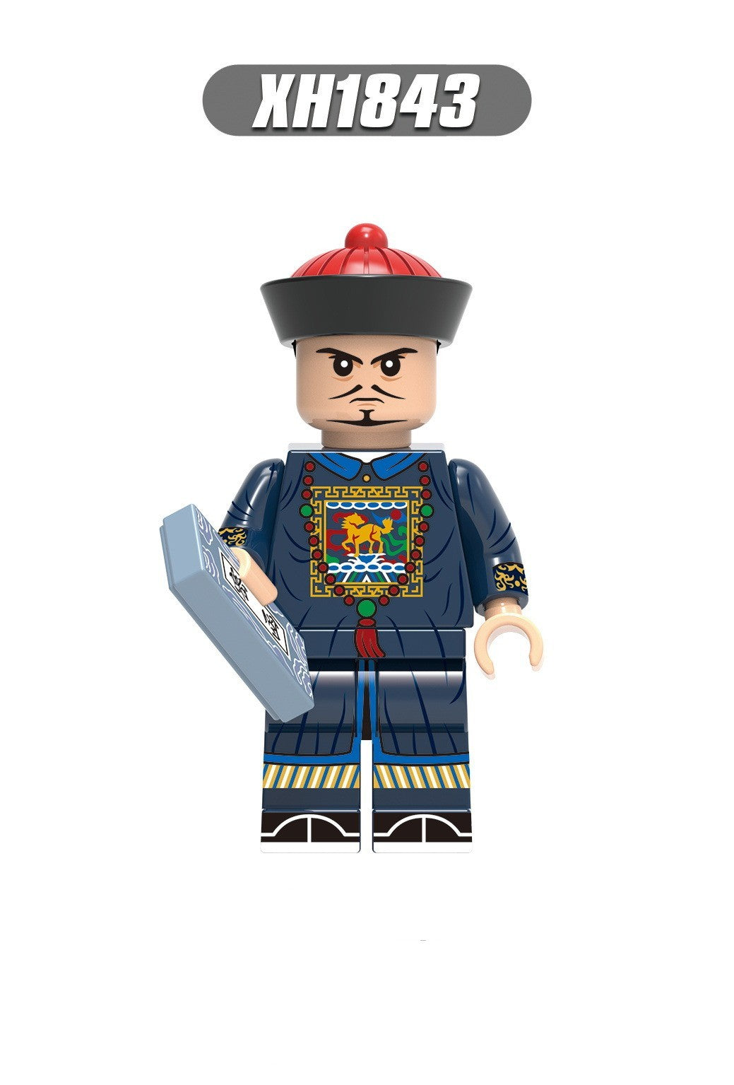 Officials and Soldiers Attendant Building Block Toy Decoration-4