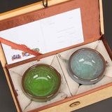 Ice Crackle Handmade Tea Set Personal Zen Ceramic Teacups-5