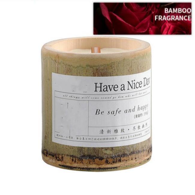 Indoor Bamboo Cup Scented Candle Valentine's Day Ambiance Gift-15