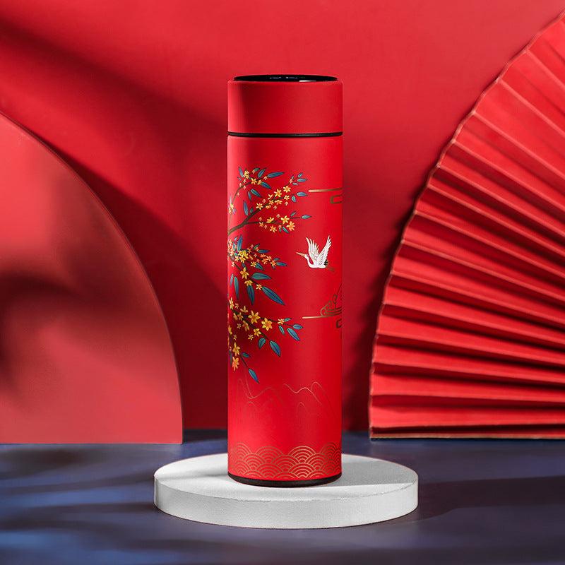 Long Time Heat Preservation Chinese Element Trend Style Insulated Cup-5