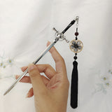 Sword Hairpin Tassel Hairpin Updo Chinese Ancient Style Clothing Accessories Modeling Headdress Hairpin