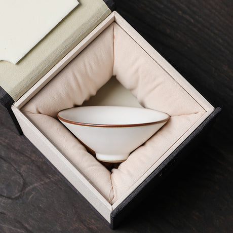 Song Dynasty Five Famous Kiln Tea Cup Set Gift Box-7