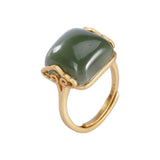 Weiblicher einstellbarer Retro Jade Xiangyun Ring