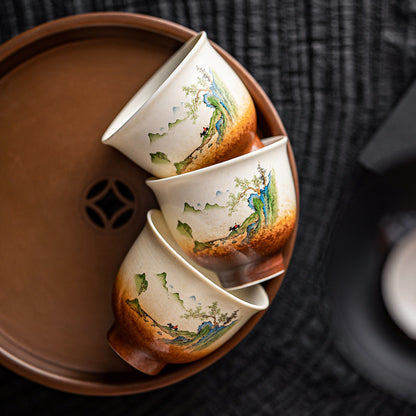 Retro Tea Cup Creative Home Ceramic Tea Bowl Tea Cup