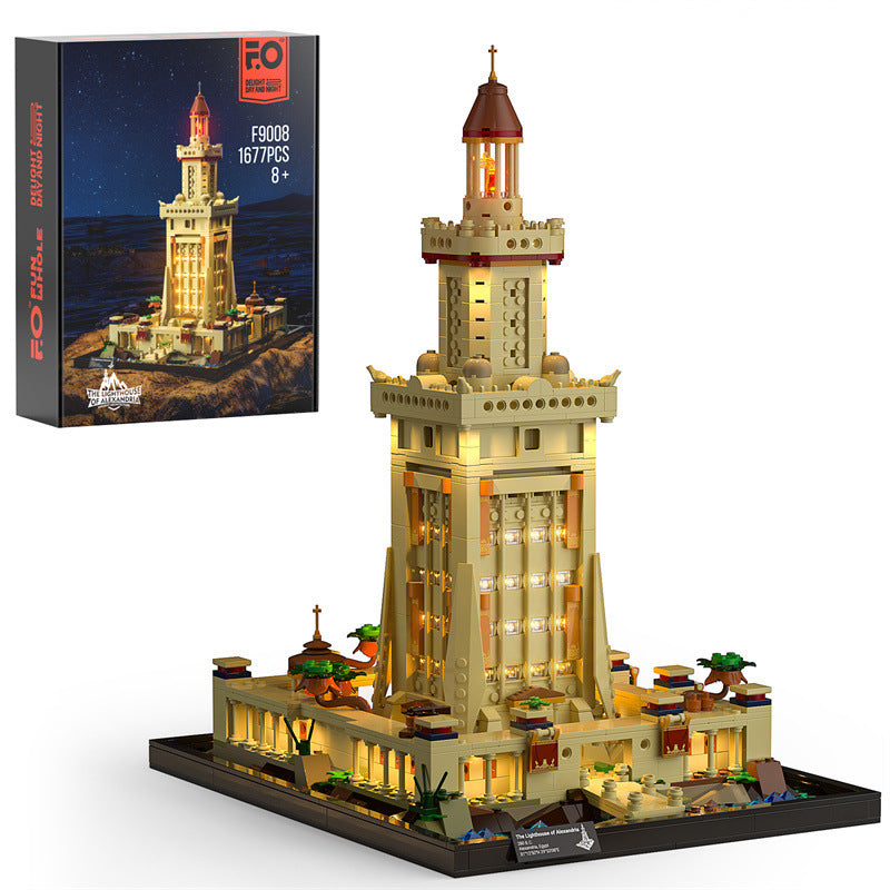 Baustein Alexandria Lighthouse LED Lighting Building Puzzle Toy