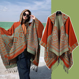 Ethnic Style Fall and Winter Photography Faux Cashmere Scarf Shawl-2