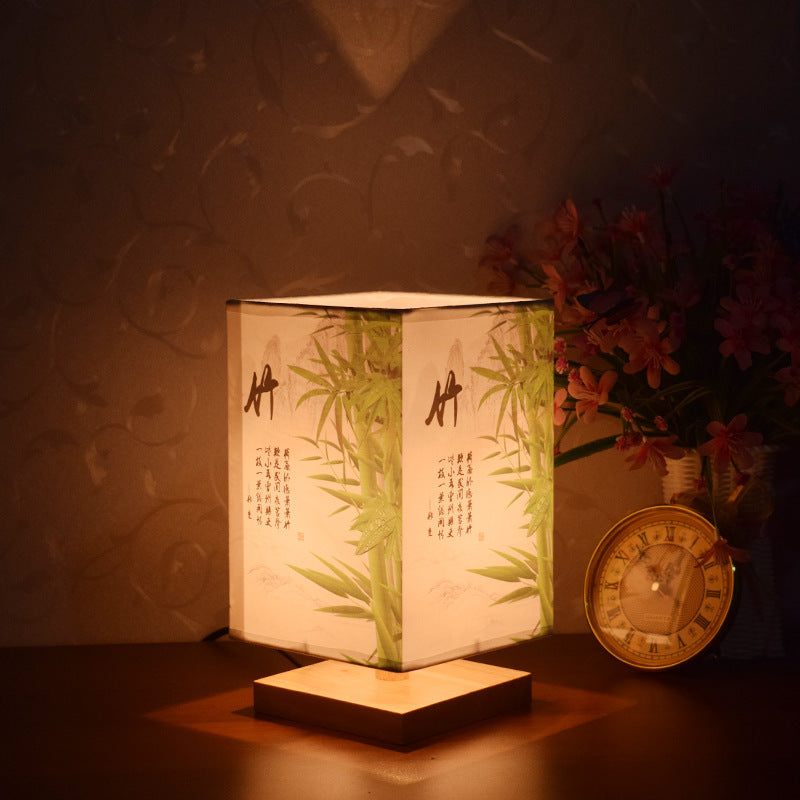 New Chinese Retro Style Bedside Night Light Warm