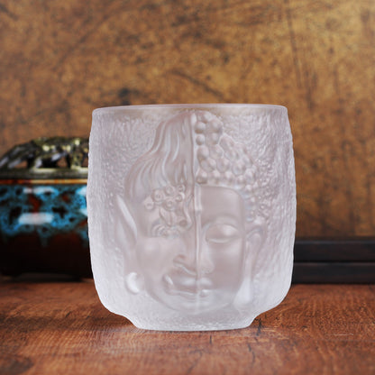 Chinese Style Yinian  Crystal Glass Tea Cup